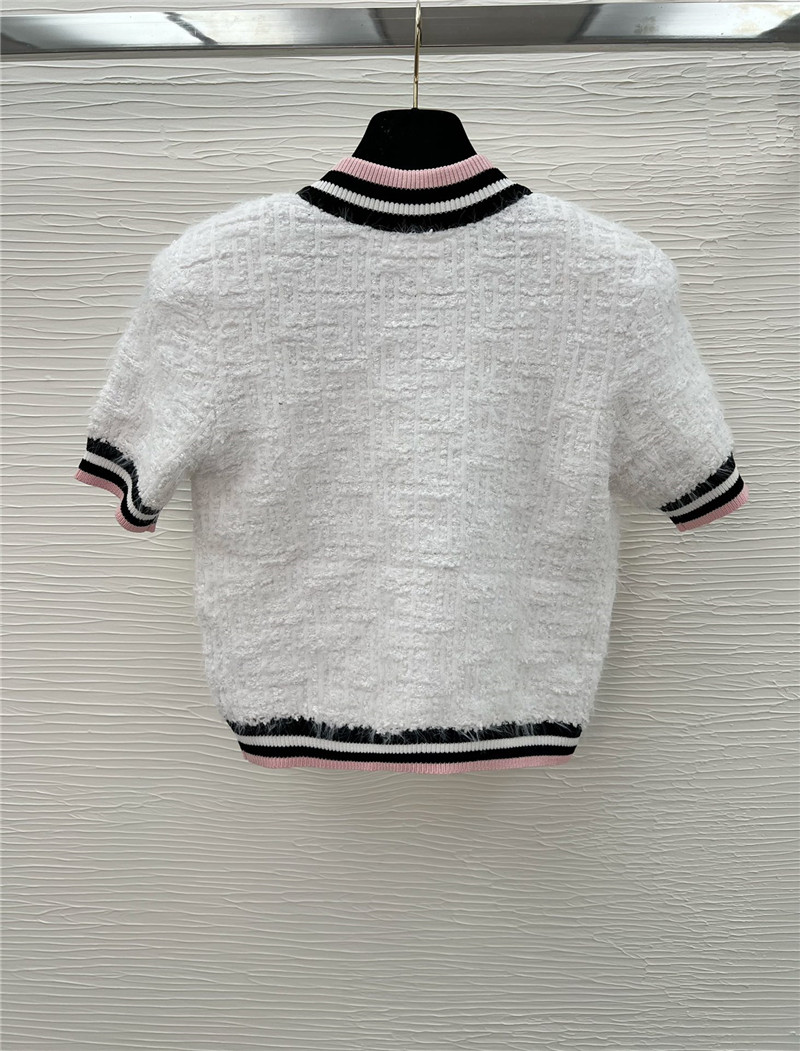 Balmain striped pink short sleeve + skirt replicas clothes