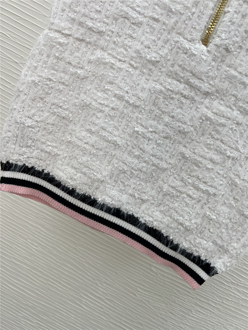 Balmain striped pink short sleeve + skirt replicas clothes