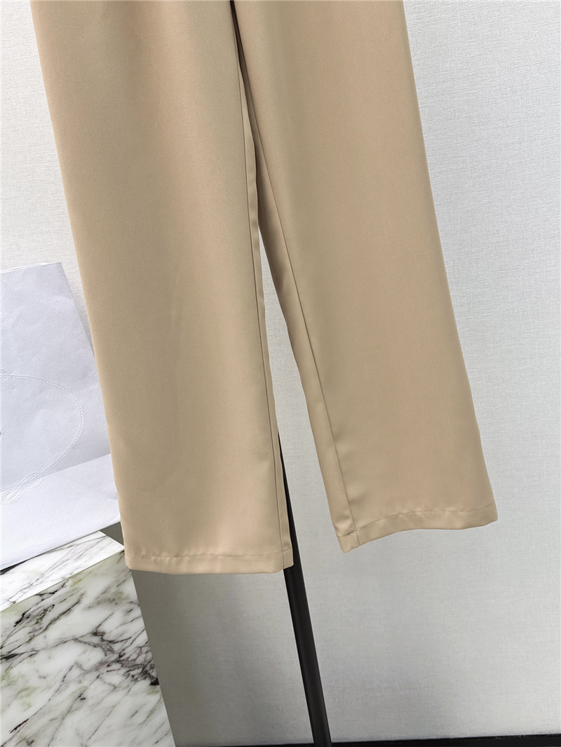 Pra*a new belt decorated trousers replica clothing