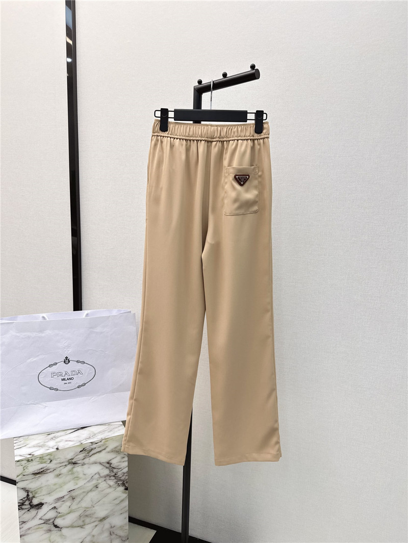 Pra*a new belt decorated trousers replica clothing