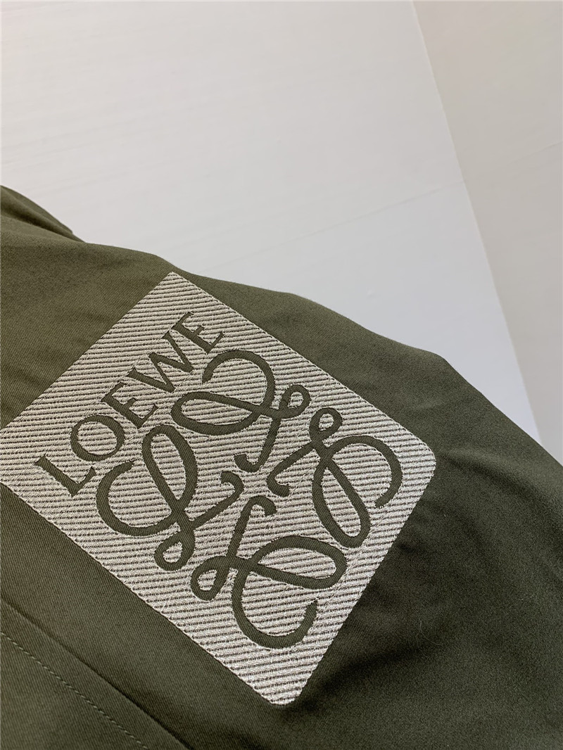 L0ew* embroidered logo cotton shirt replica d&g clothing