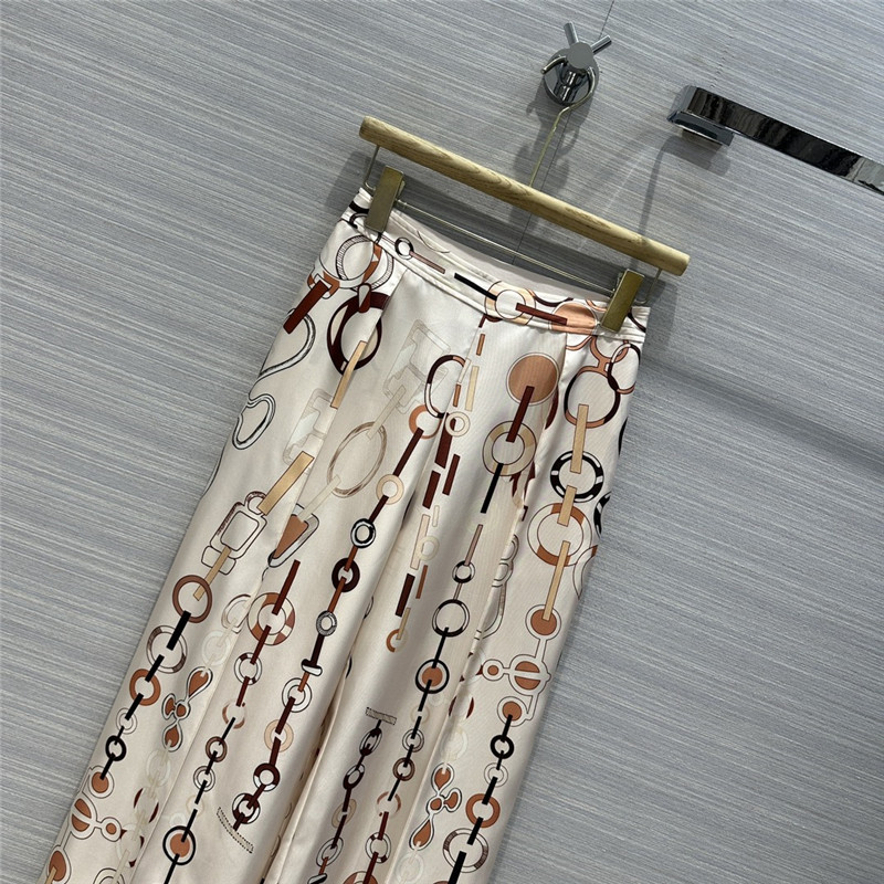 H**me5 silk straight wide leg pants replica designer clothes
