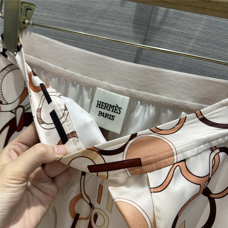 H**me5 silk straight wide leg pants replica designer clothes