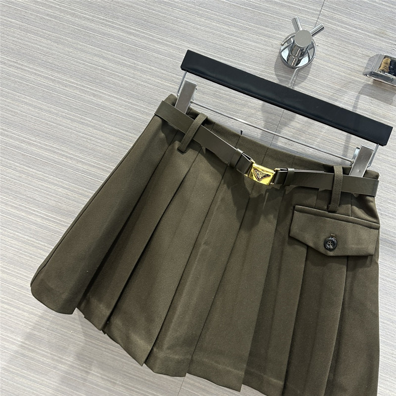 Pra*a preppy pleated mini skirt replica d&g clothing