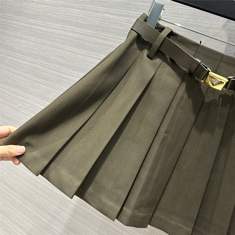 Pra*a preppy pleated mini skirt replica d&g clothing