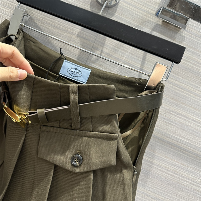 Pra*a preppy pleated mini skirt replica d&g clothing