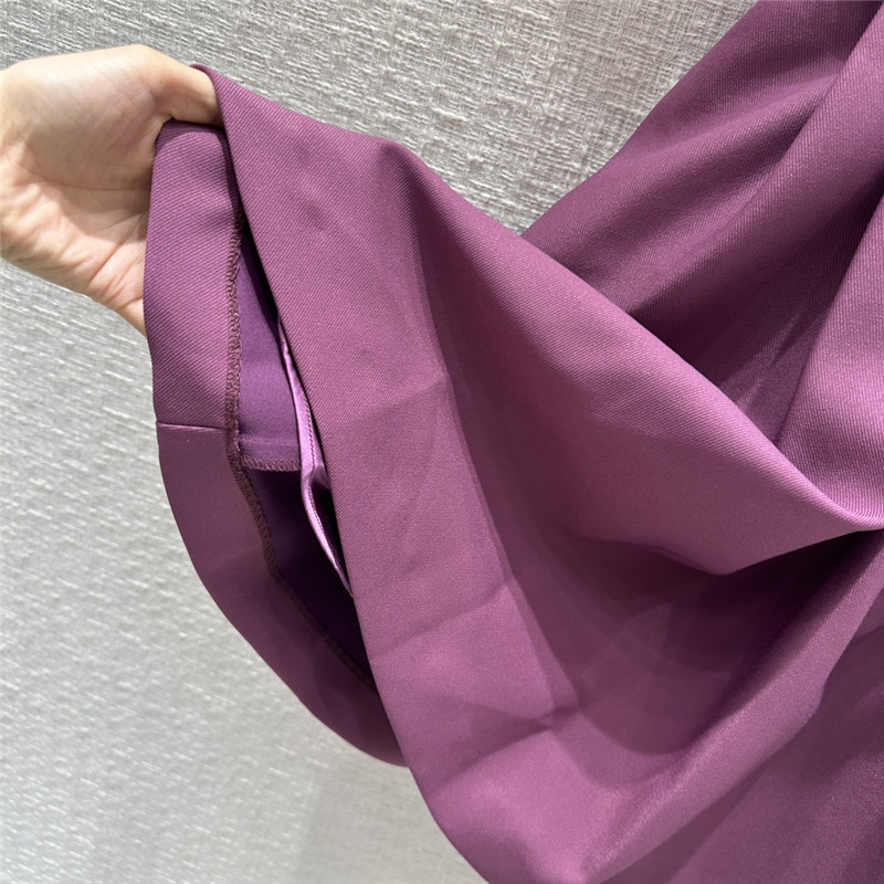 D10r purple short belted dress