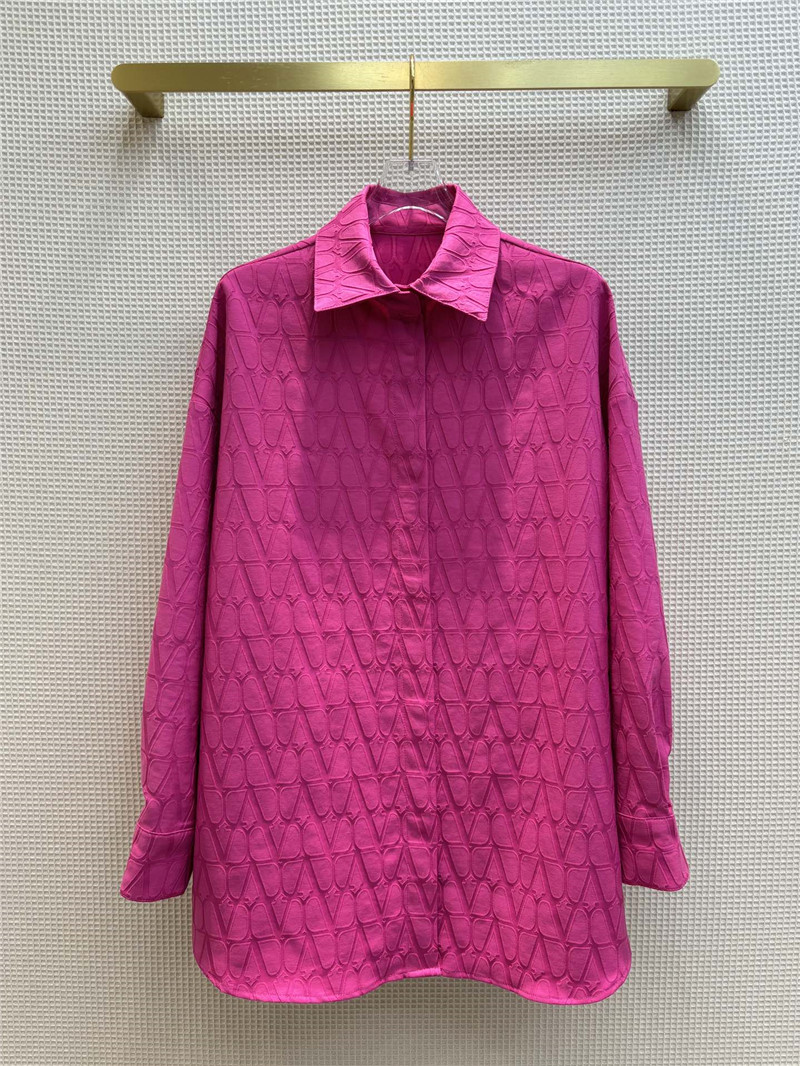 Va1e*ntin0 letter jacquard shirt replica d&g clothing