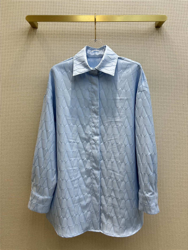Va1e*ntin0 letter jacquard shirt replica d&g clothing