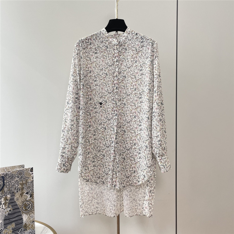 D10r dragonfly print long sleeve shirt replica clothing