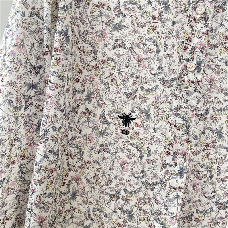 D10r dragonfly print long sleeve shirt replica clothing