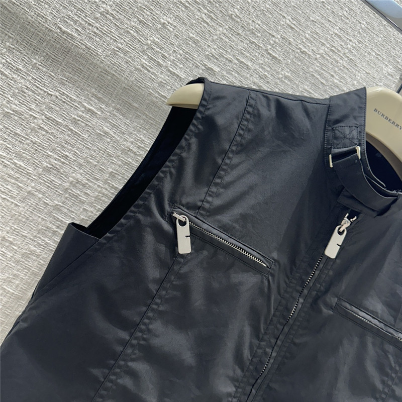 Bv*b*rry stand collar sleeveless shirt replica designer clothes