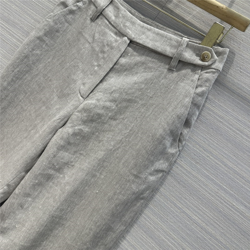 BC herringbone cotton and linen suit pants replica d&g clothing