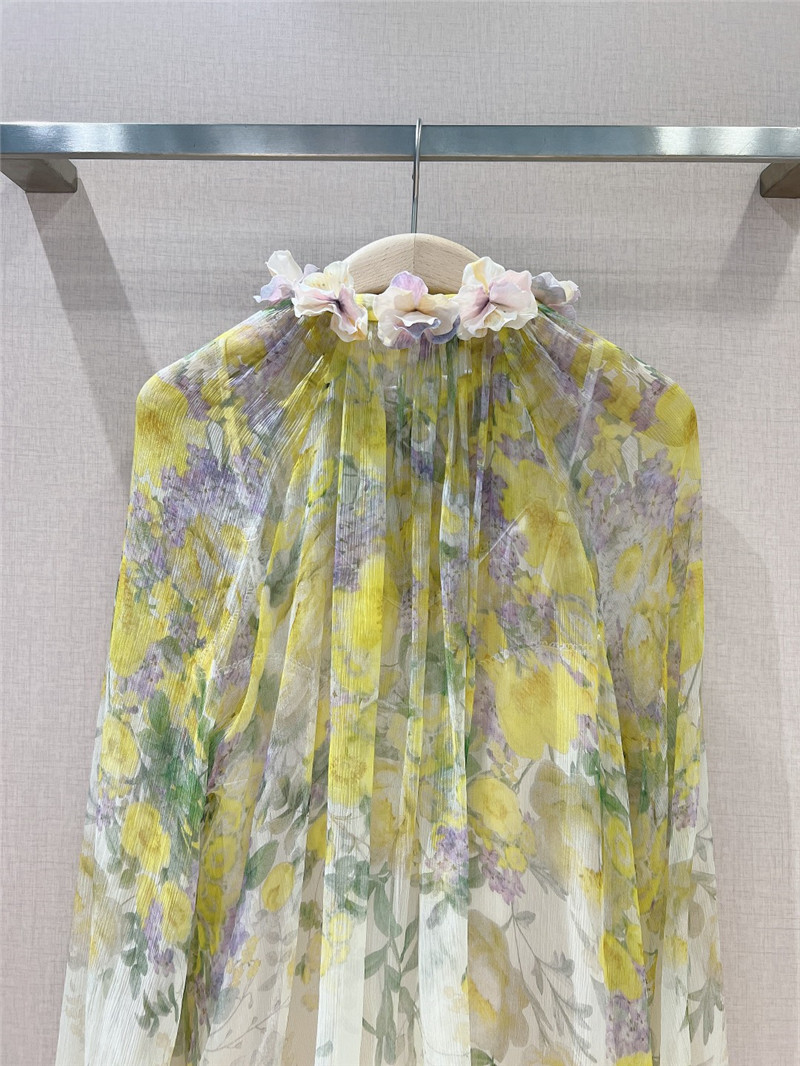 zimm tie-up lantern sleeve top replica designer clothes