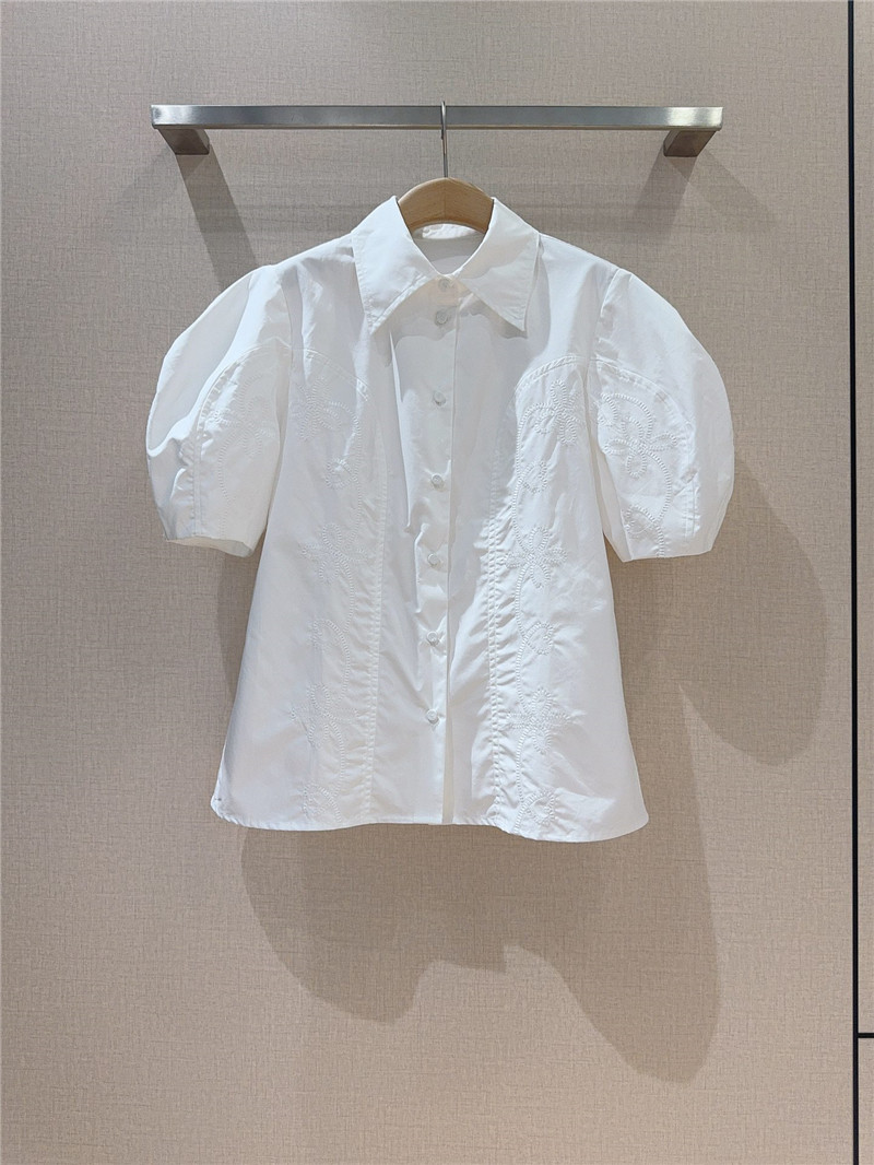 Chloé puff sleeve lapel shirt replica clothes