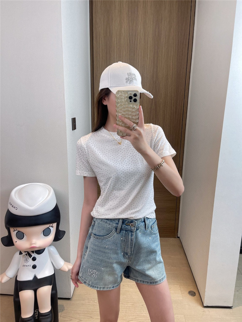 m1um1u hot D1am0nd denim shorts replica clothes