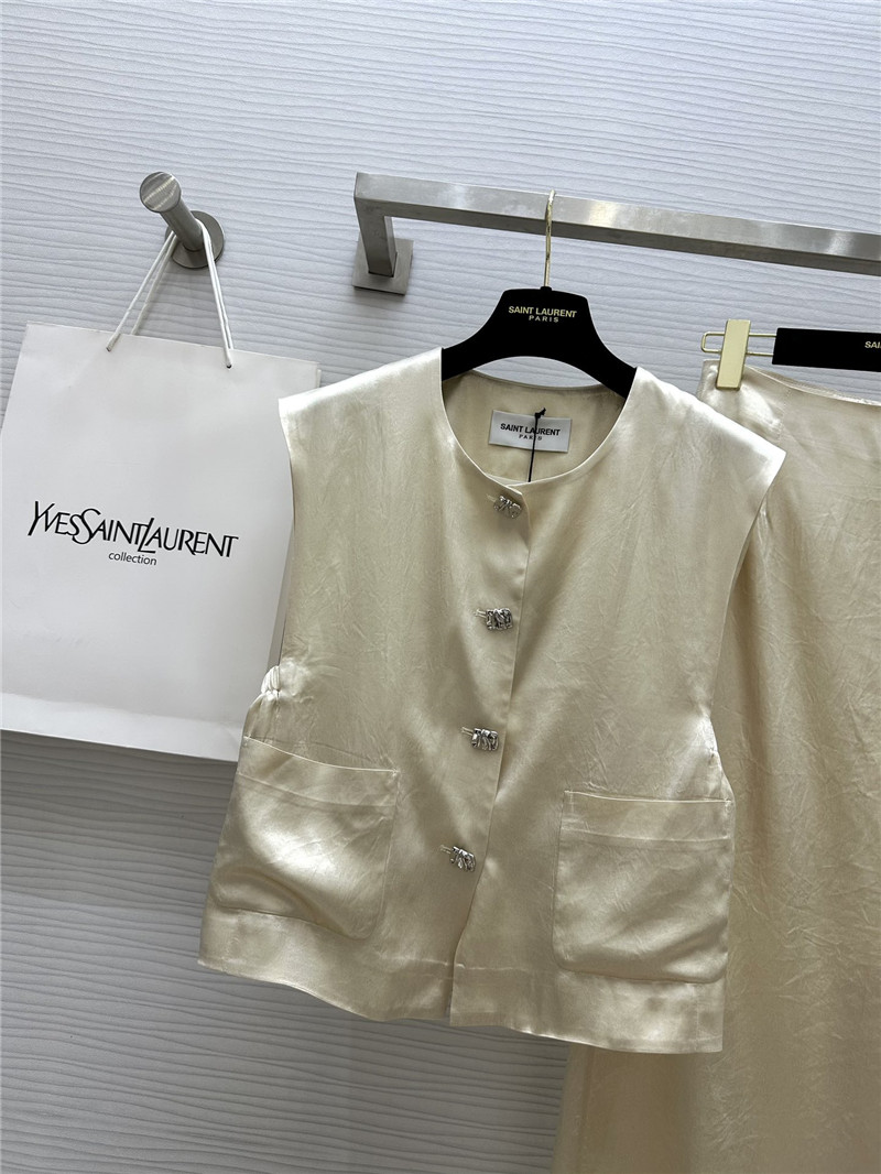 Y51 acetate satin vest dress replica clothes