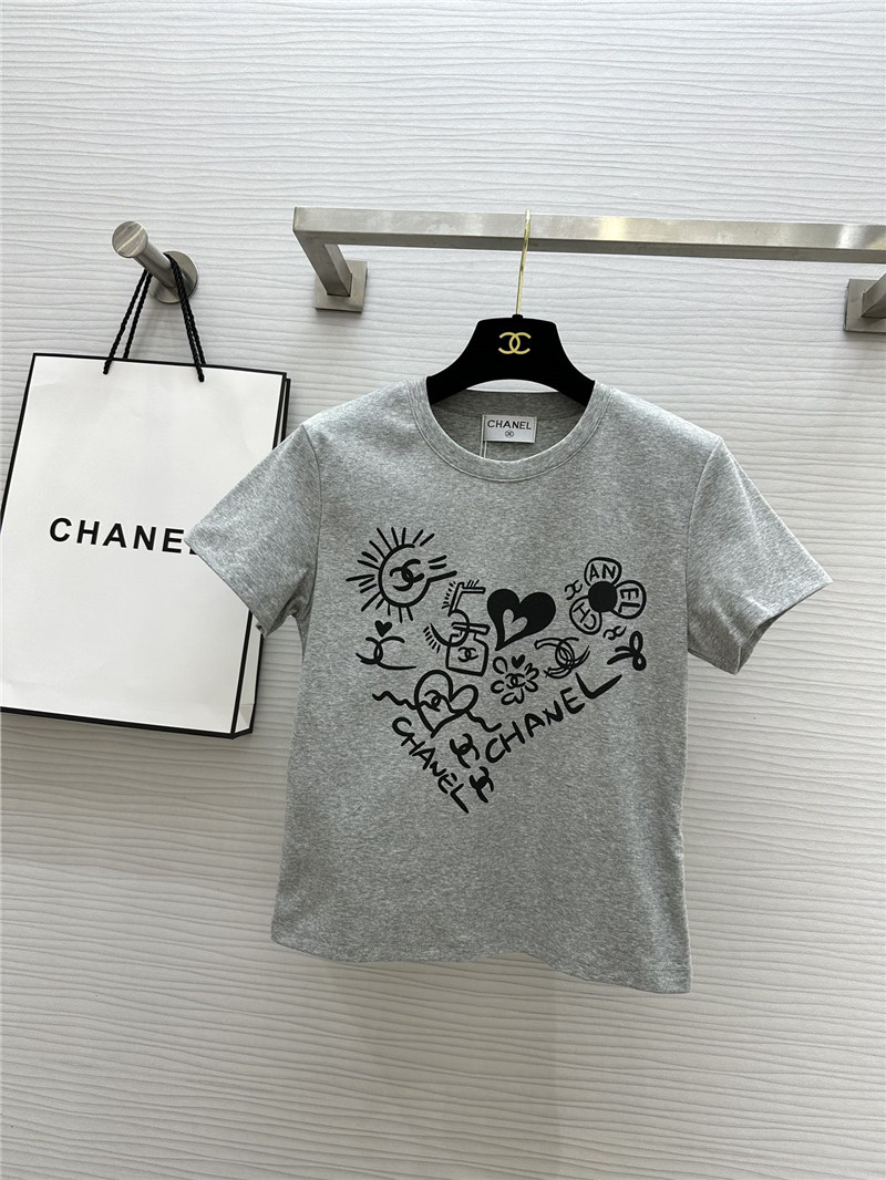 Ch**el graffiti art short t-shirt replica clothes