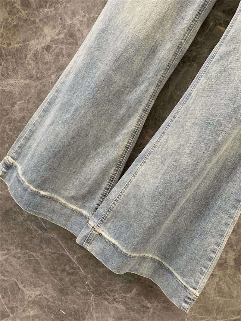 M1um1u red letter love print bootcut jeans replica clothing