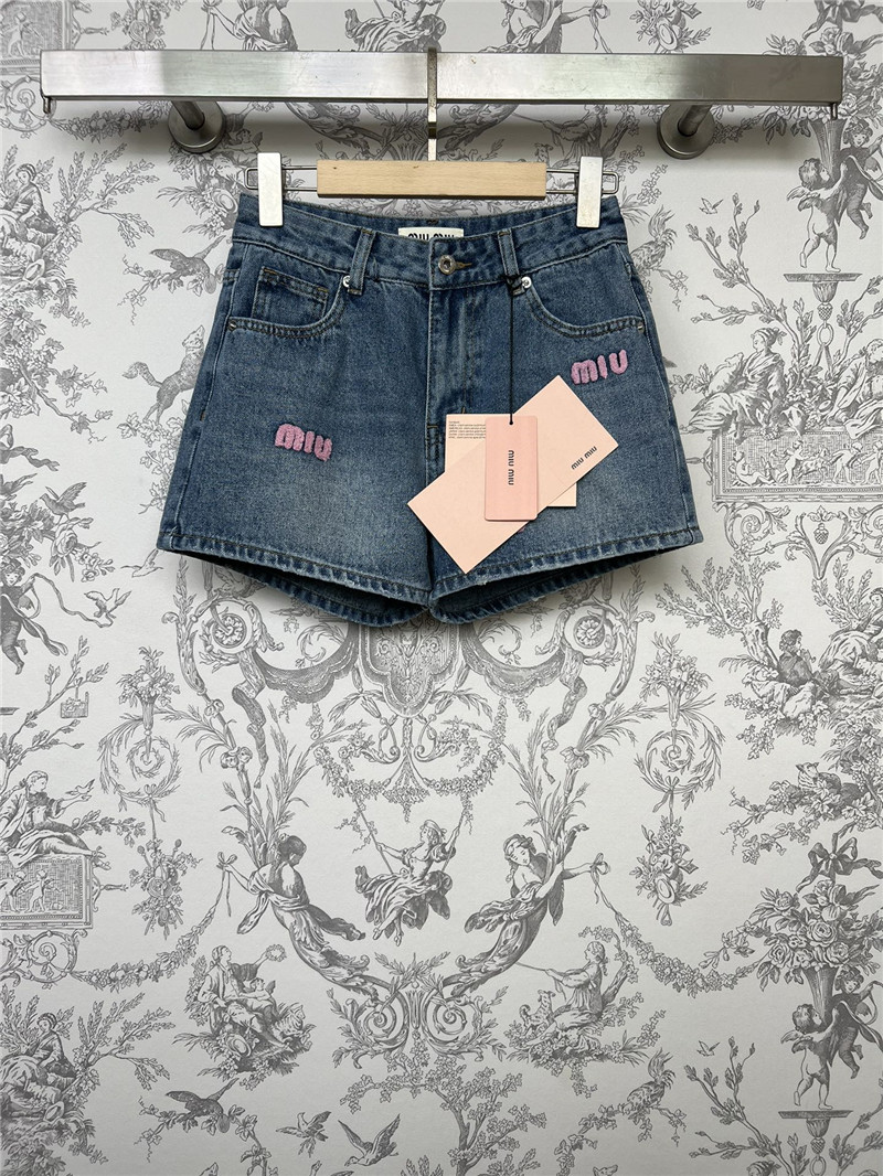 M1um1u new denim shorts cheap replica designer clothes