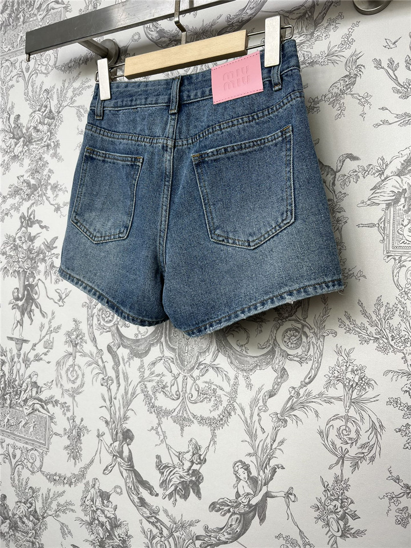 M1um1u new denim shorts cheap replica designer clothes