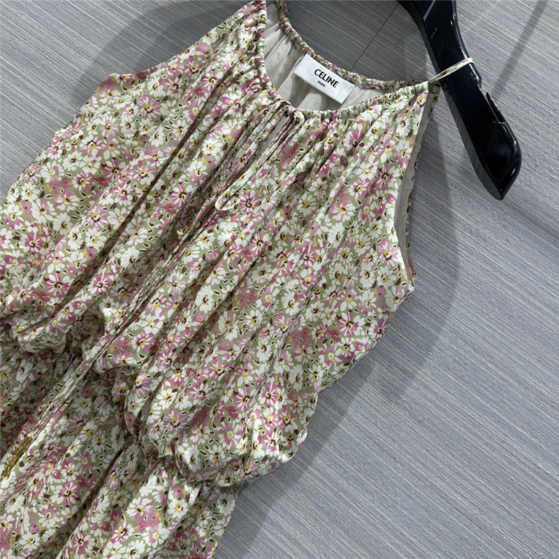 Ce1i*e retro french elegant silk dress replica designer clothes