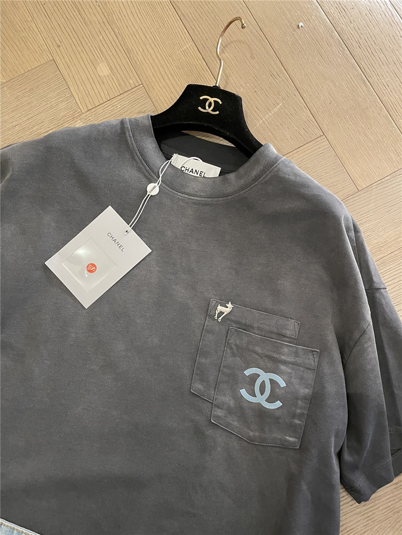 Ch**el new style fried color short sleeve replicas clothes
