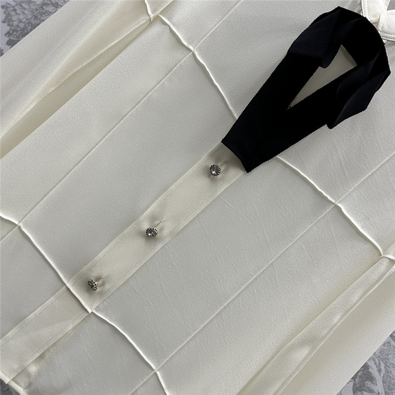 Gvc*1 bow patchwork shirt replica d&g clothing