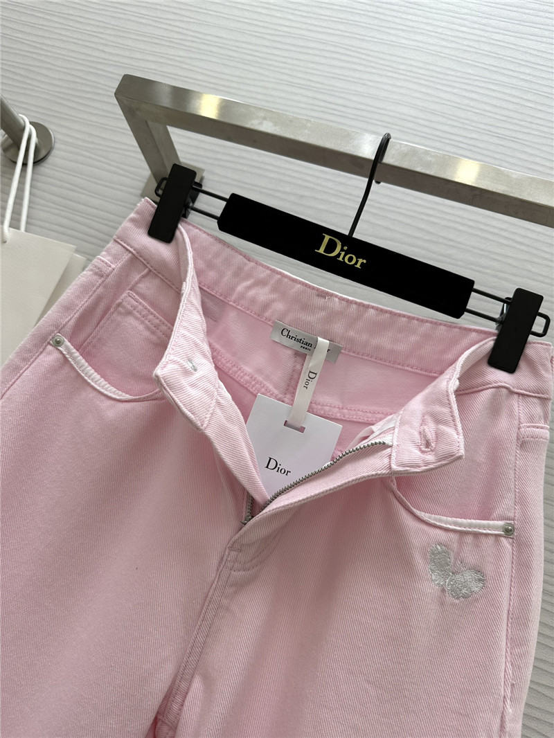 D10r pink wide-leg jeans