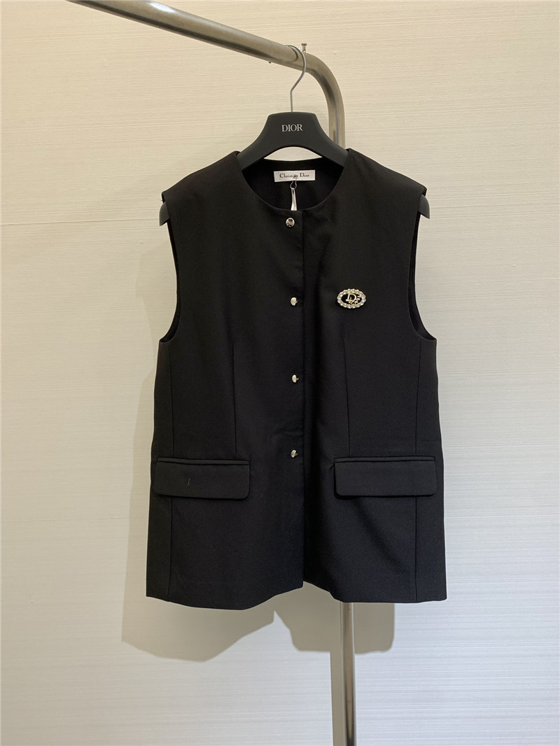 D10r single breasted silhouette vest replica d&g clothing