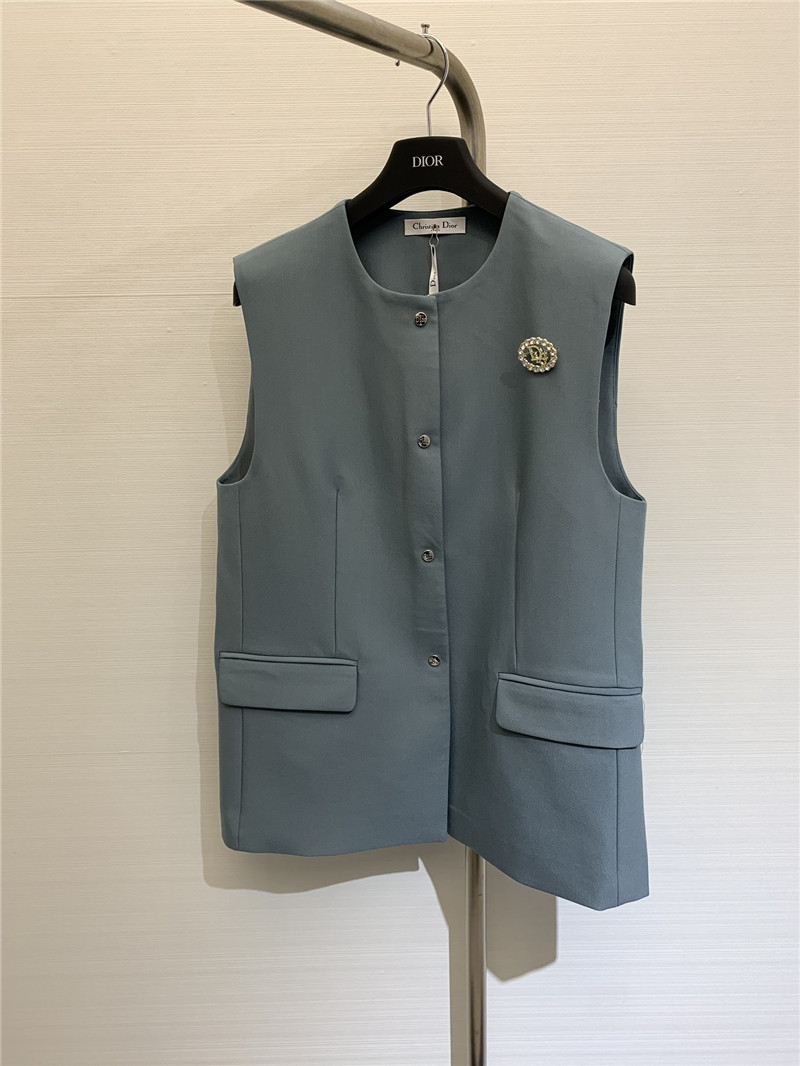 D10r single breasted silhouette vest replica d&g clothing