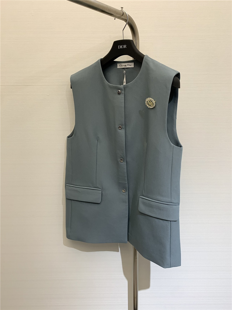 D10r single breasted silhouette vest replica d&g clothing