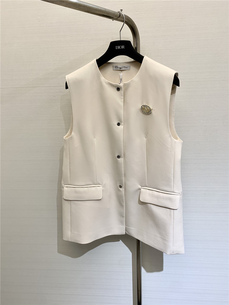 D10r single breasted silhouette vest replica d&g clothing