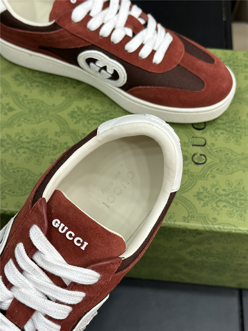 Gvc*1 gg logo lace-up red sneakers
