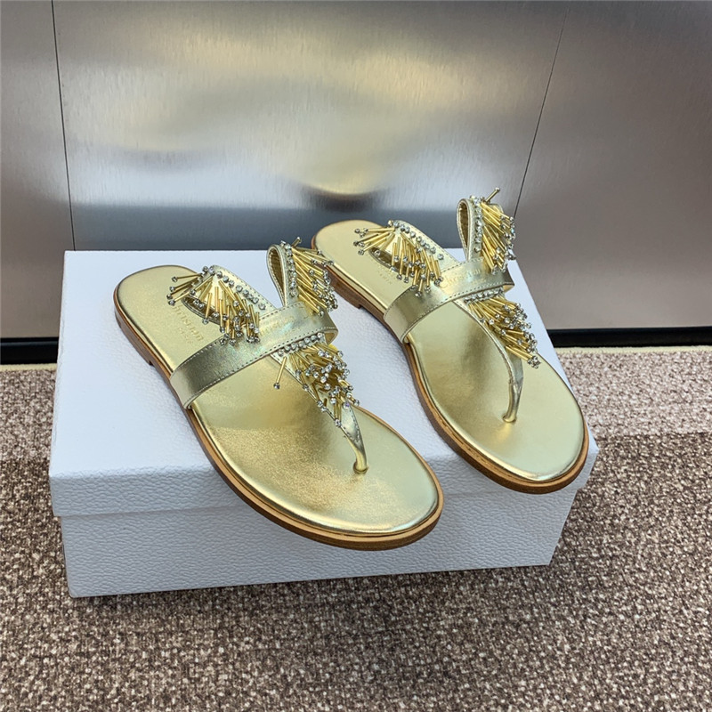 D10r eclat thong sandal gold