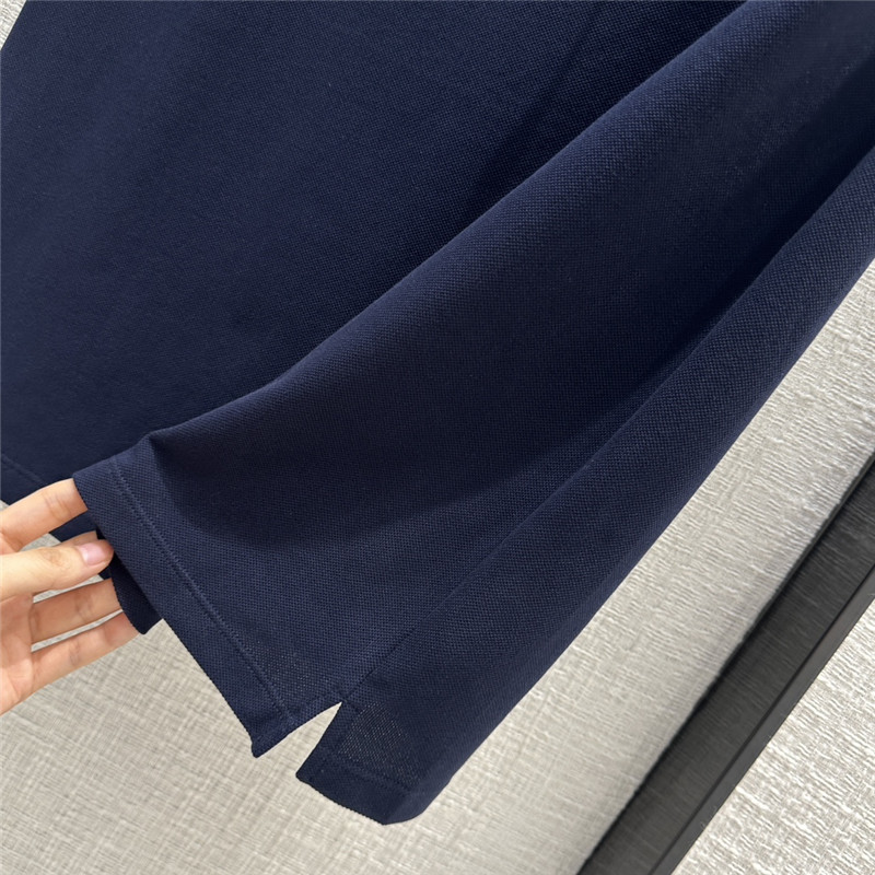 Miu Miu Navy Polo Short-Sleeve Set