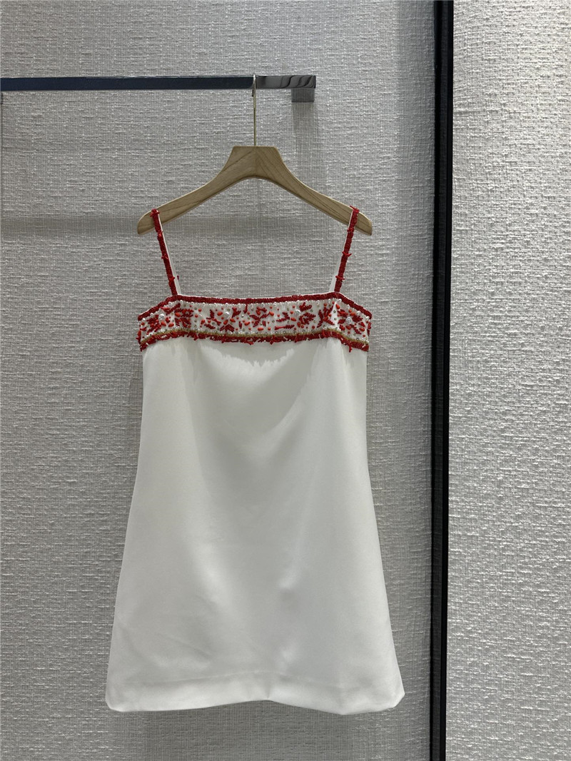 Va1e*ntin0 red coral suspender dress replica clothing