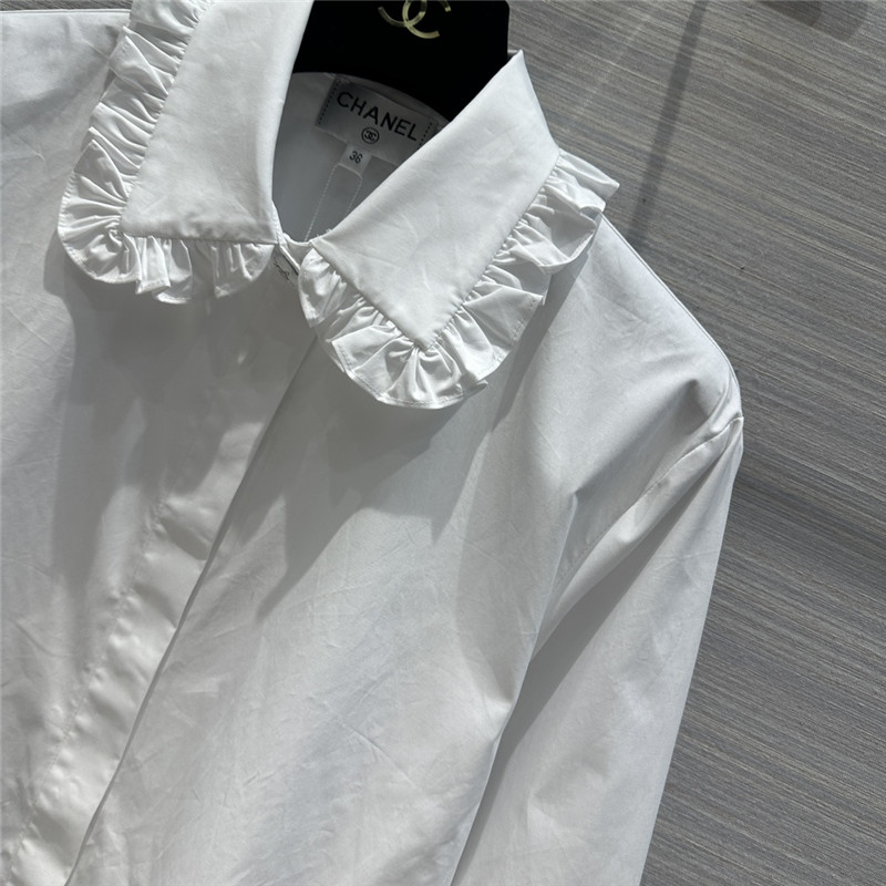Ch**el palace style lace collar shirt replica clothing