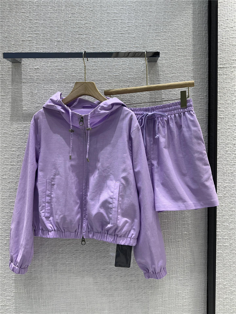 L0r0 P1ana linen casual shorts suit replica clothes