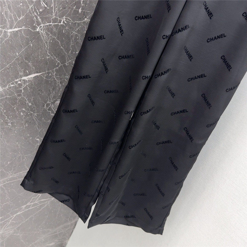 Ch**el elastic waist straight pants cheap replica designer clothes
