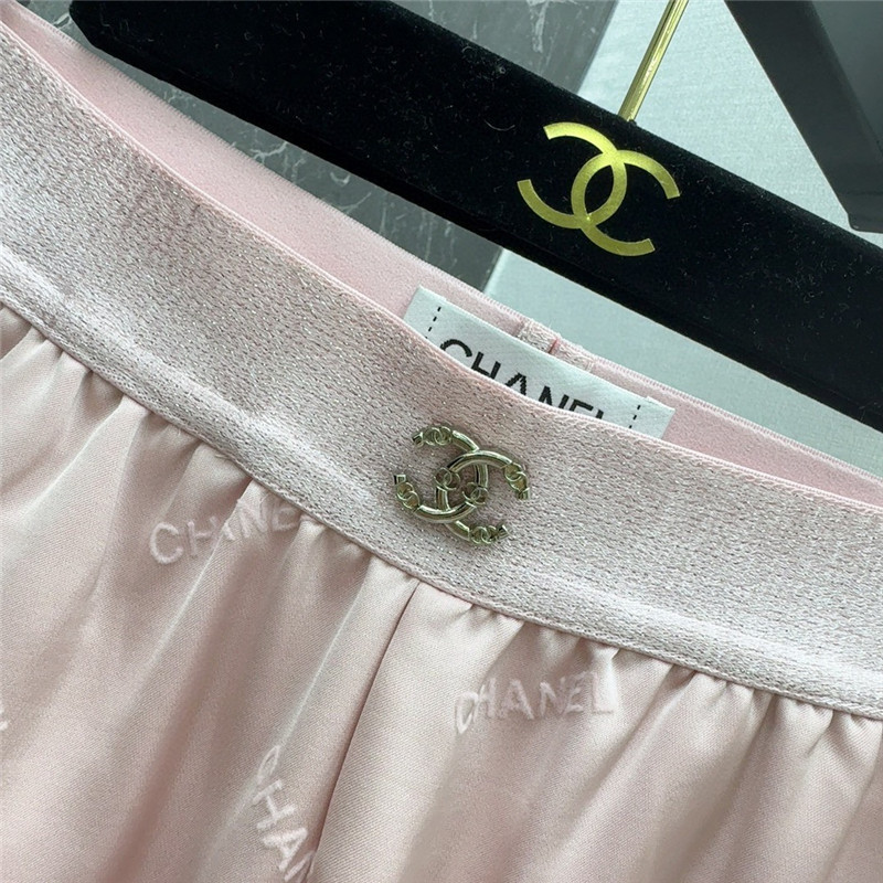 Ch**el elastic waist straight pants cheap replica designer clothes