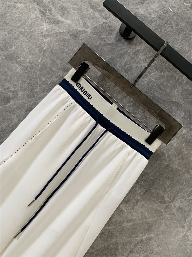 M1um1u elastic waist casual pants replicas clothes