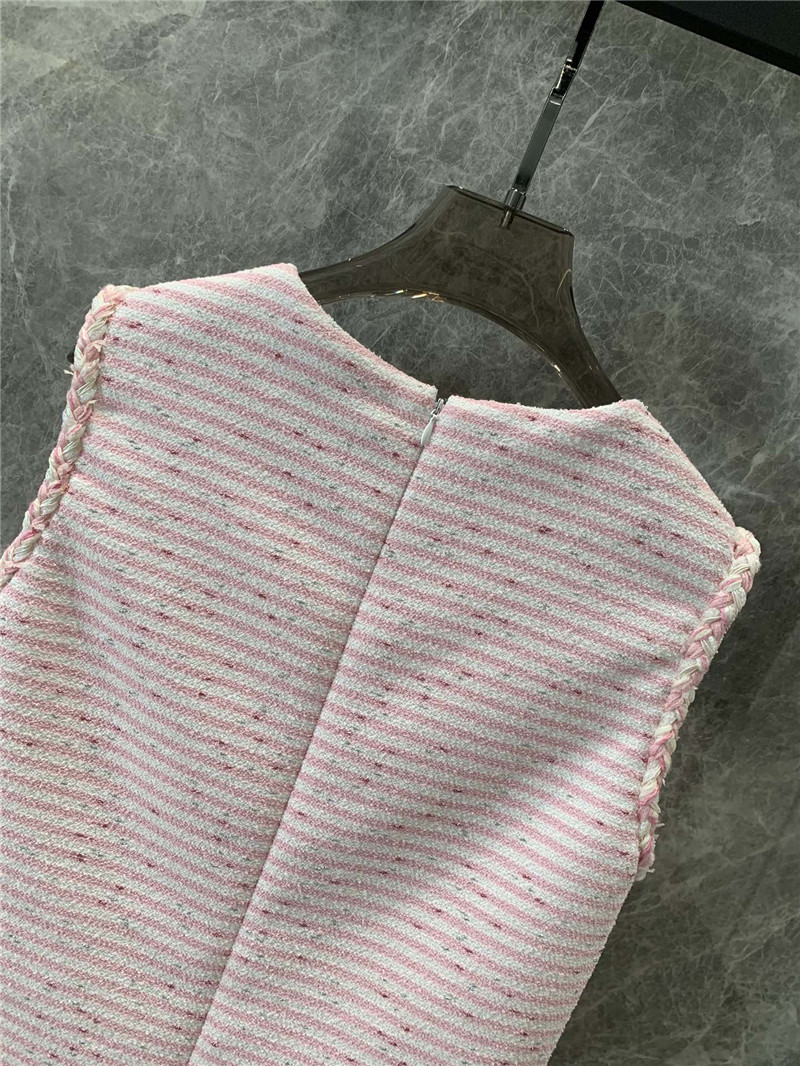 Ch**el tweed vest dress replica designer clothes