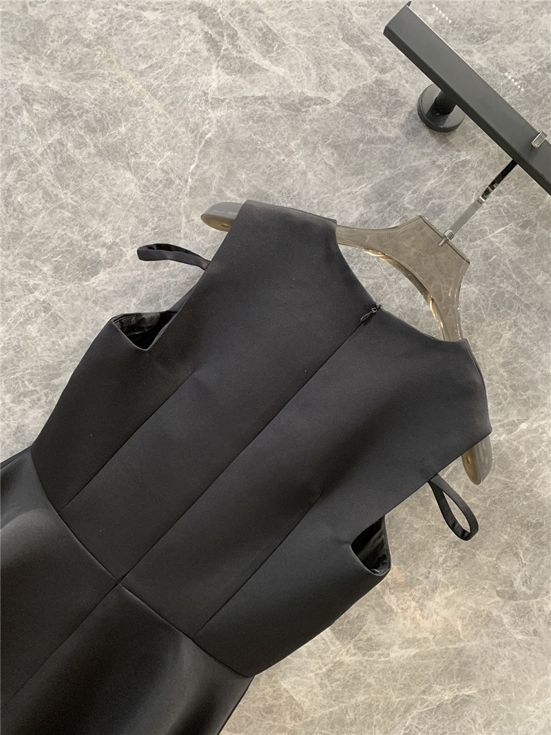 M1um1u black bow a-line vest dress replica clothes