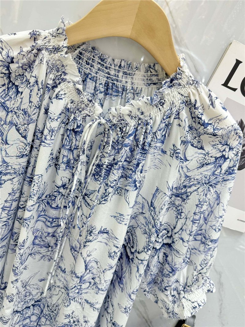 D10r elastic neck silk top replica d&g clothing