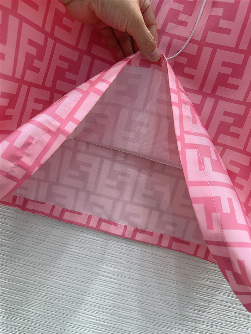 F**di preppy technical fabric shirt dress replica clothes