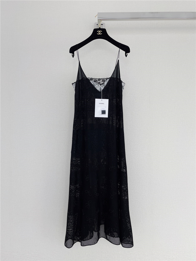 Ch**el lace cutout dress replica clothing