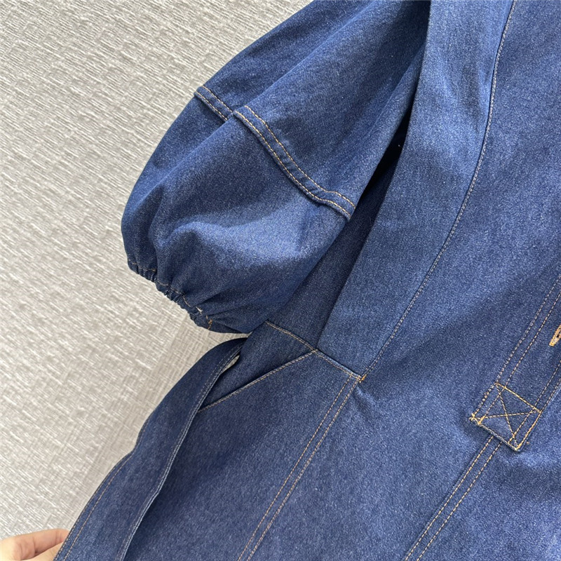 zimm belted denim dress replica d&g clothing