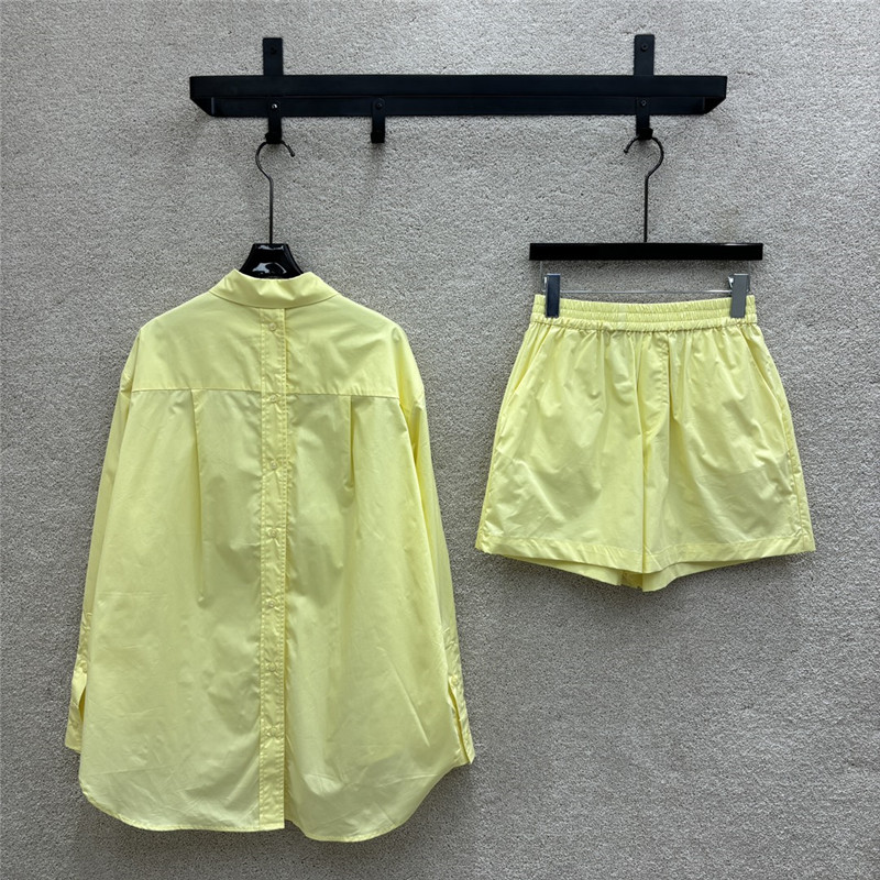 F**di long-sleeved shirt + high-waist casual pants replica clothes