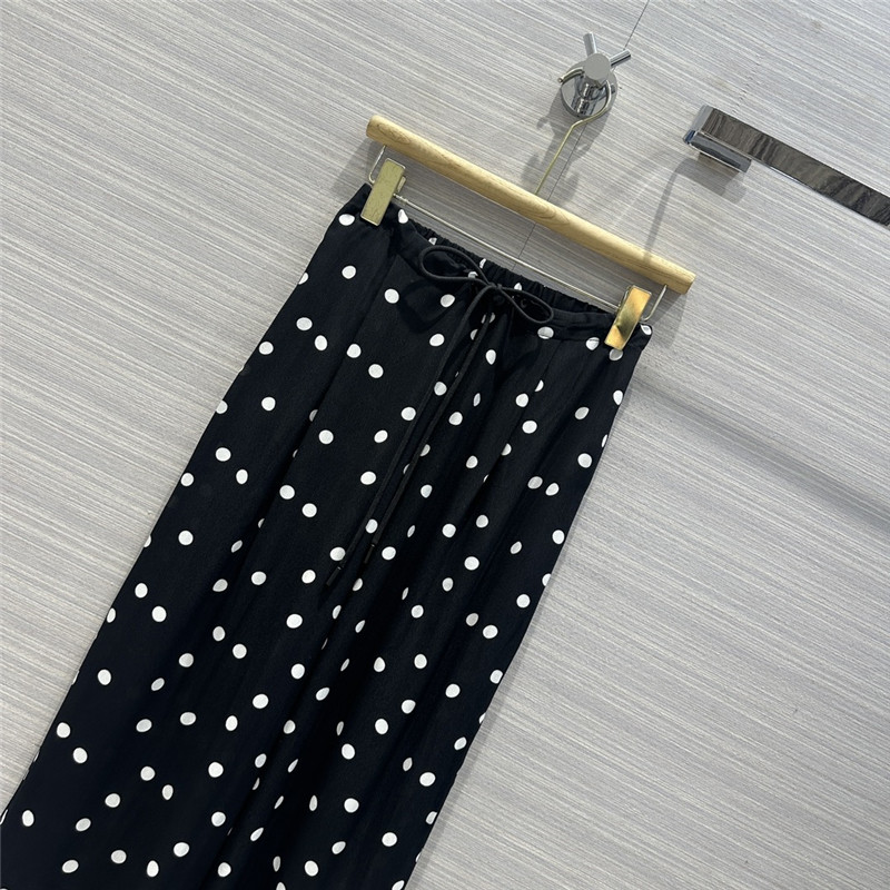 jil sander rayon acetate polka dot pants replica d&g clothing